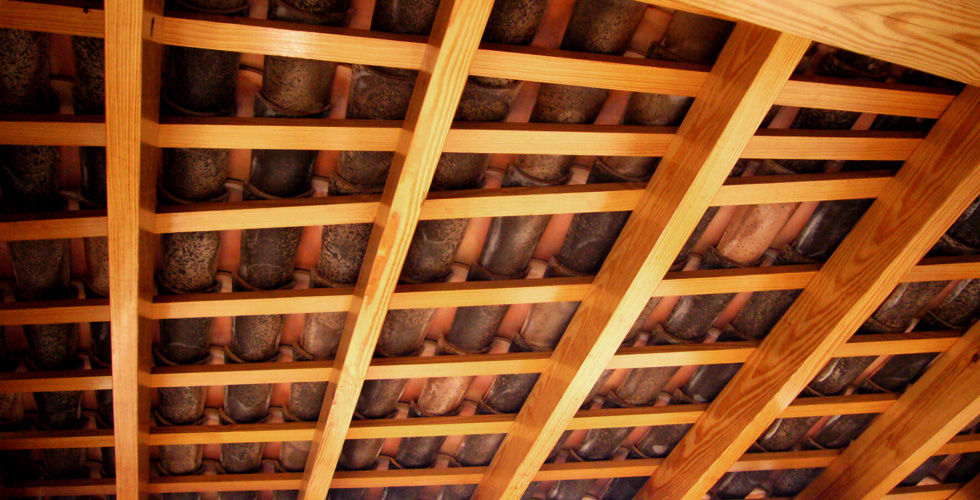 techo de madera exterior